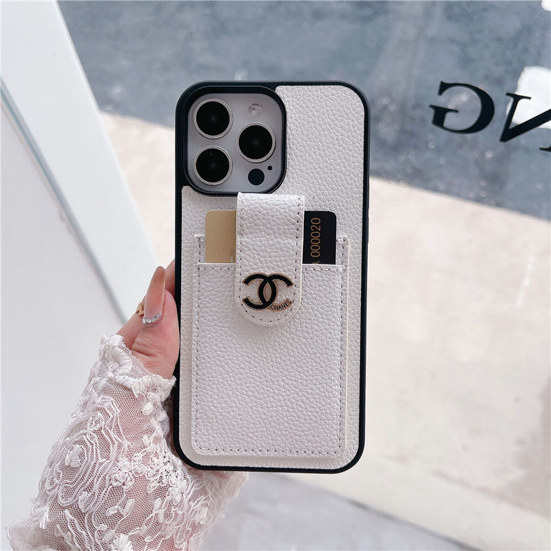 シャネル iphoneエアー/17pro ケース カード収納 chanelマーク iphone16/16pro ケース 大人 可愛い ブランド iphone15/14pro/13 スマホケース お揃い