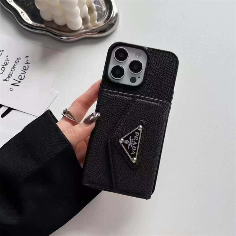 プラダ スマホケース カード 収納 prada アイフォン ケース iphone17/17pro ケース カード ケース 付き iphone17air/16pro max ケース メンズ ブランド iphone 16/15 ケース ケース ハイ ブランド