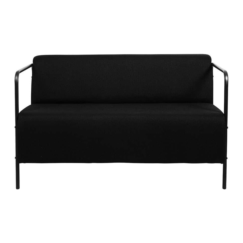 Sofá 2 Lugares Lino Linho Preto em Promoção | Ofertas na Americanas