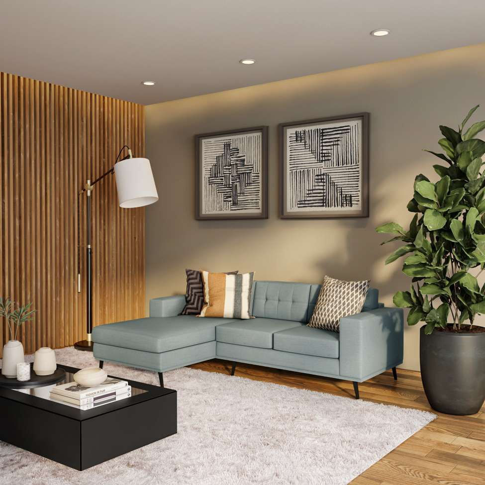 Sofá 3 Lugares Esquerdo Alive com Chaise Esquerdo Pé Palito Linho Cotton Cinza em Promoção | Ofertas na Americanas