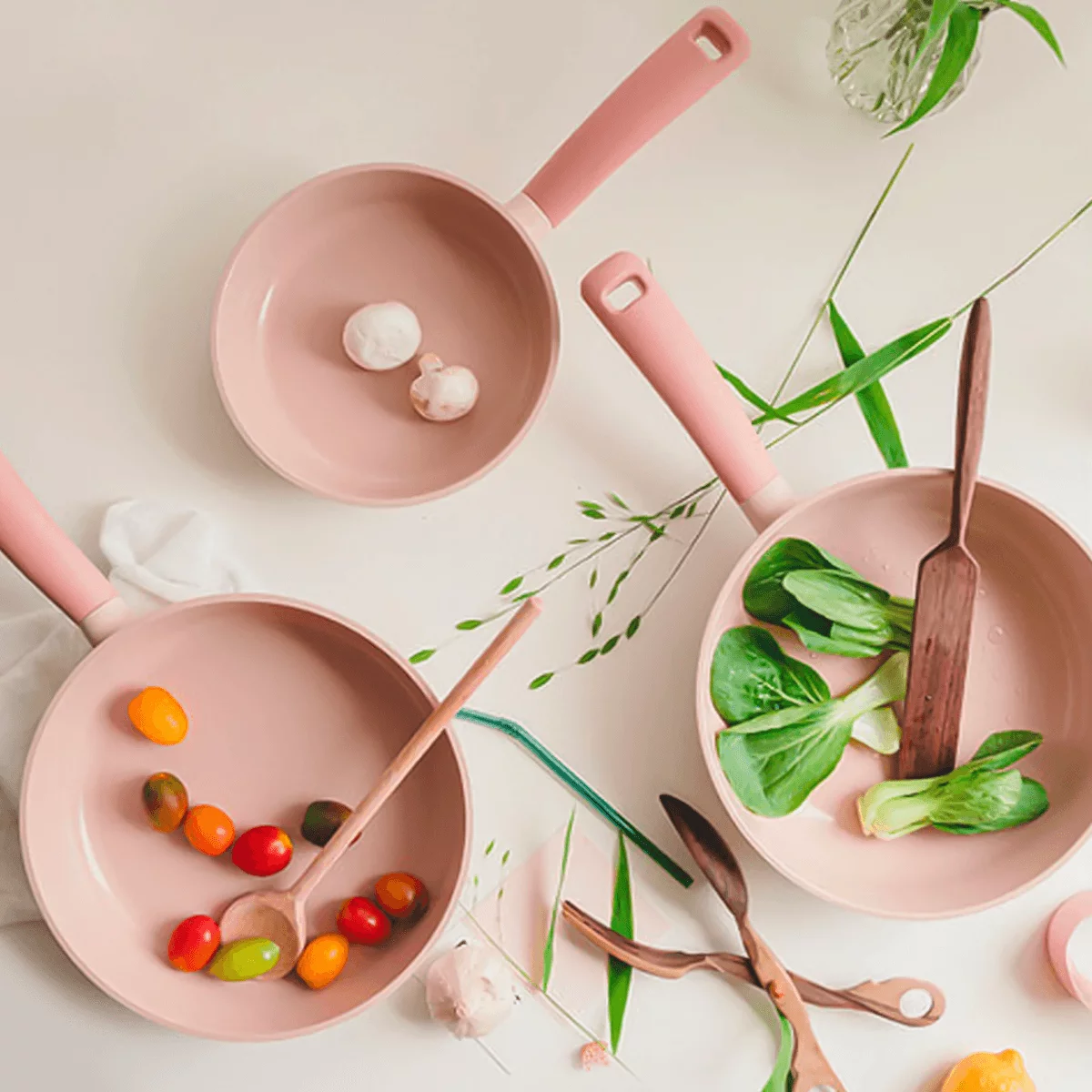 NEOFLAM Retro Sherbet Frying Pan | Induction, Stovetop Compatible, Soft-Touch Handle | Made in Korea (8