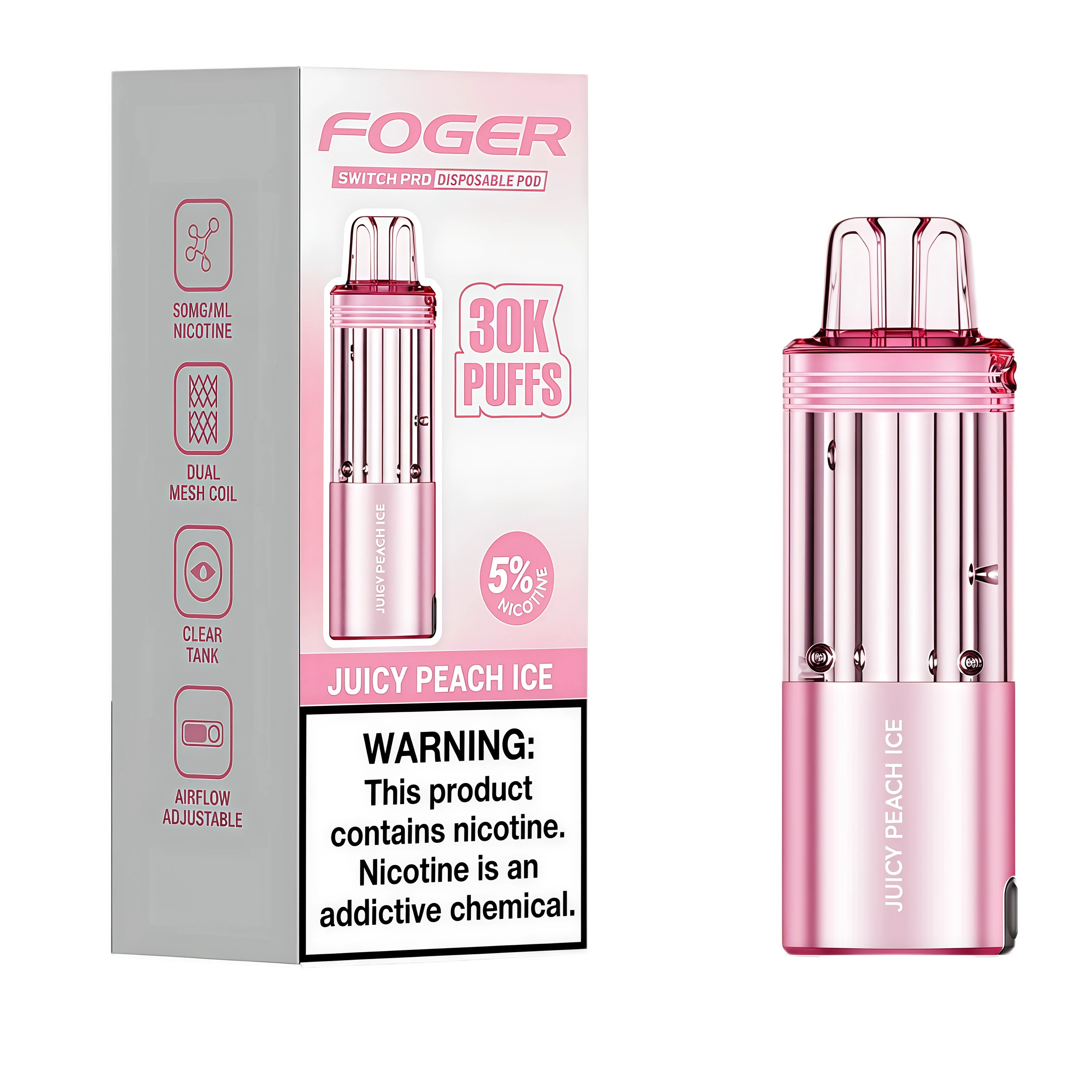 Juicy Peach Ice - GeekBar US Authorized Retailer