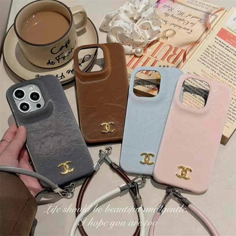 chanel iphone17/17pro ケース ストラップ 付き シャネル アイフォン17/17プロ ケース iphone15/14promax ケース ストラップ 付き iphone ケース 人気 女子 iphone ケース ハイ ブランド