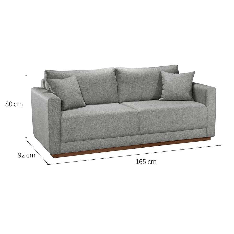 Sofá 2 Lugares Portinari Poliéster Cinza 165 cm em Promoção | Ofertas na Americanas