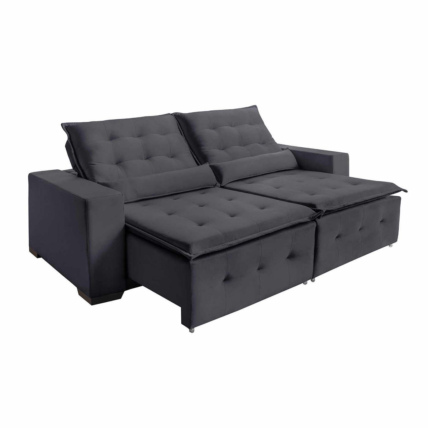 Sofá Spazzio 5 Lugares 2,50cm Retrátil e Reclinável - de Casa Décor e Estofados.