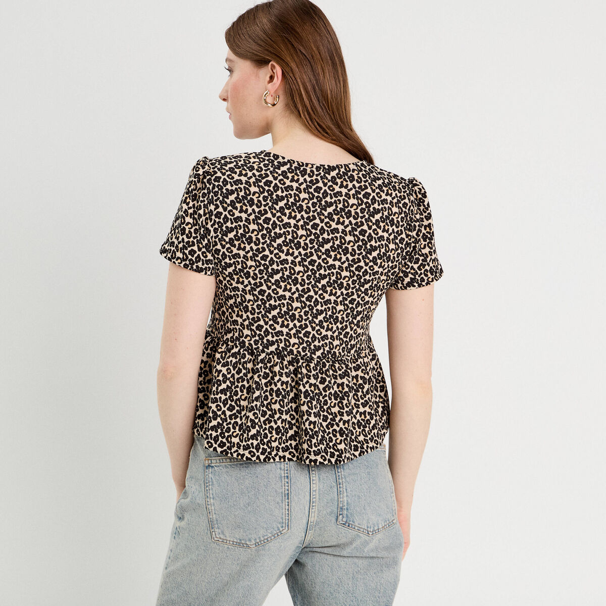 Blouse avec noeuds blanc femme