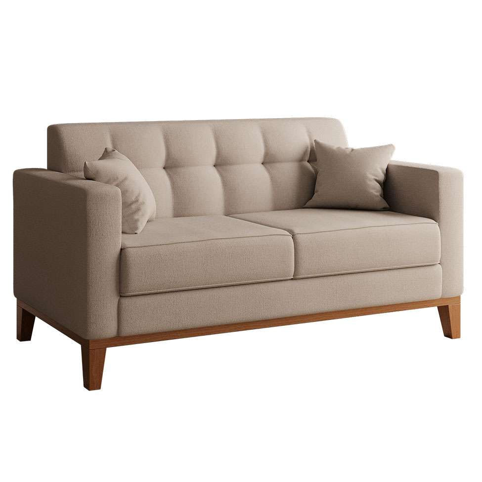 Sofá 2 Lugares Narvik Linho Cru em Promoção | Ofertas na Americanas