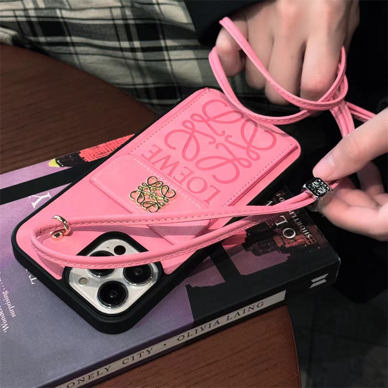 ロエベ iphone17/16 ケース loewe iphoneケース ショルダー iphone15/14proケース カード収納 スマホ ショルダー ブランド レディース iphone13 ケース ハイ ブランド