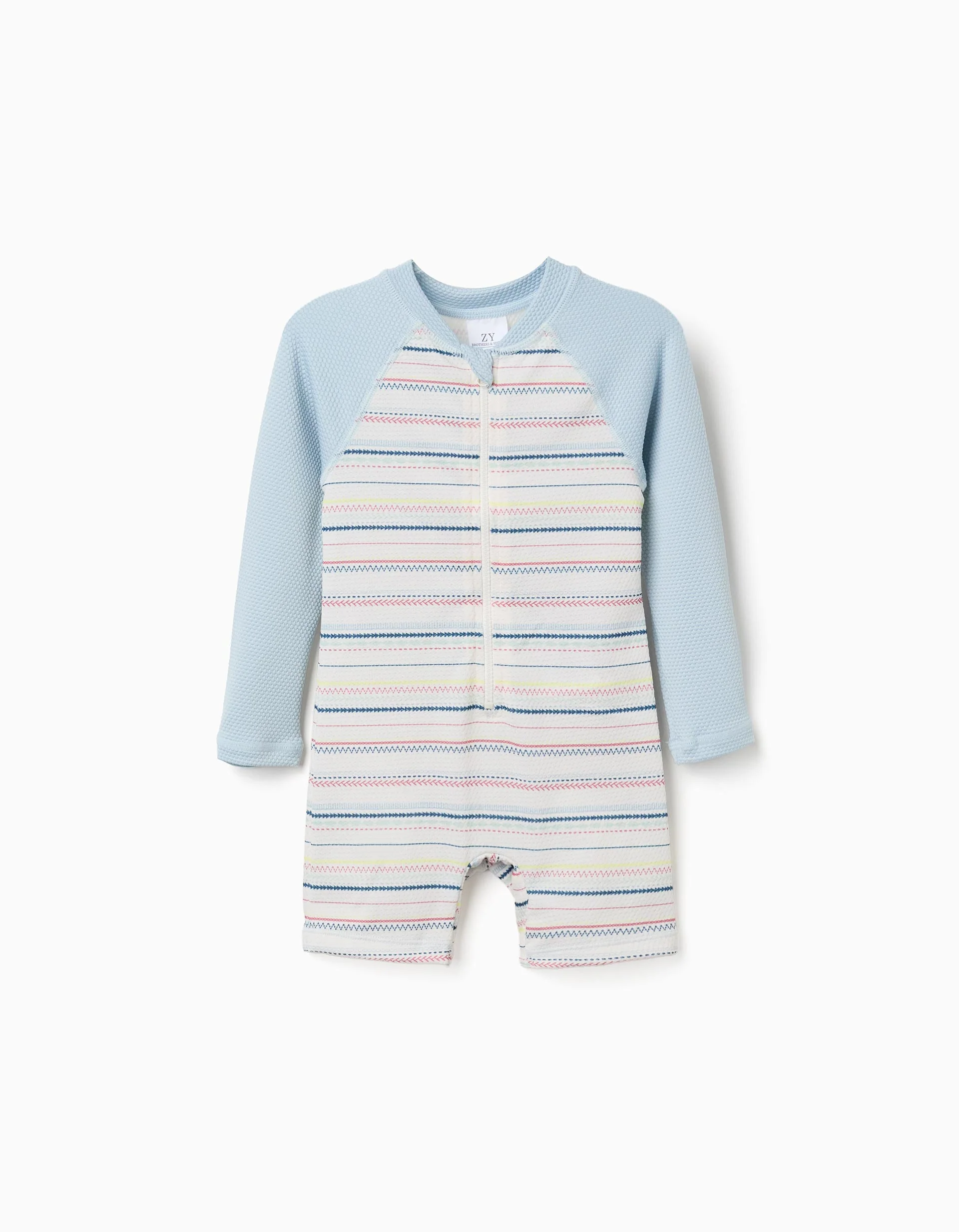 Striped swimsuit with UV 40+ protection B&S for baby boys, multicolour
