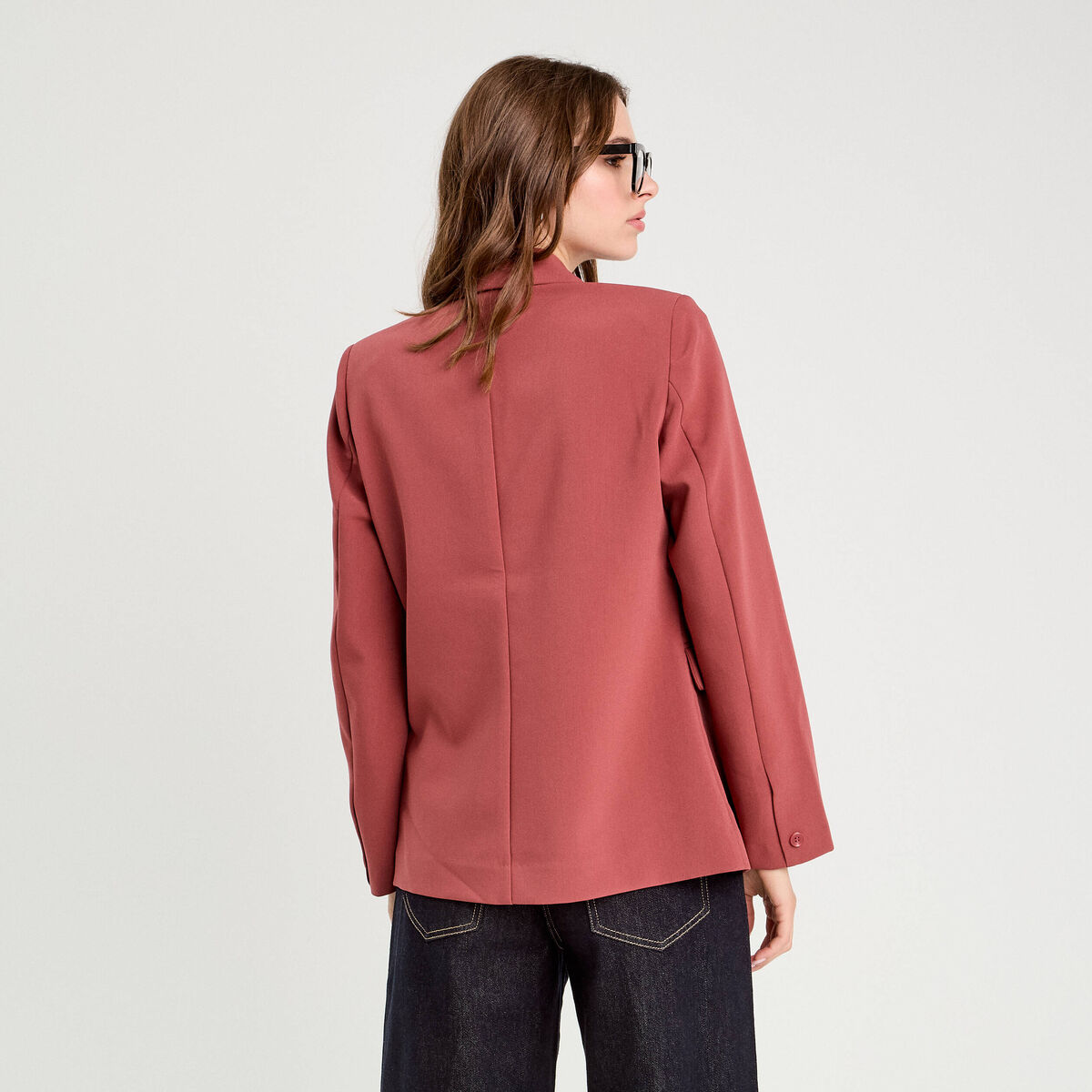 Veste esprit blazer vieux rose femme
