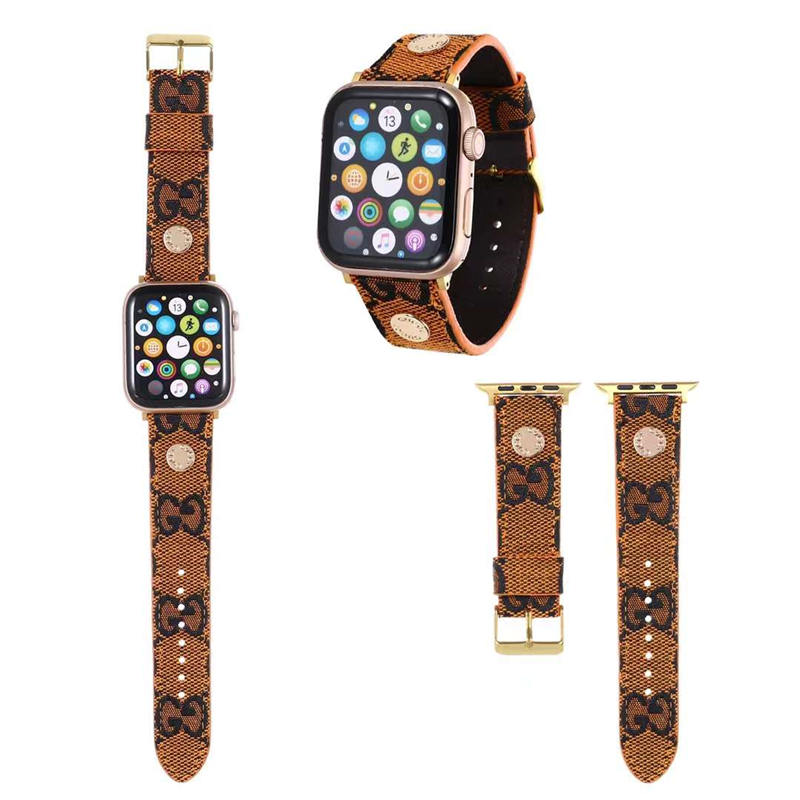 アップルウォッチバンド グッチ リベット付き apple watchUltra/8/7/6 アップルウォッチSE 時計 ベルト レディース メンズ レッド グリーン GUCCI apple watch レザー バンド ブランド 安い