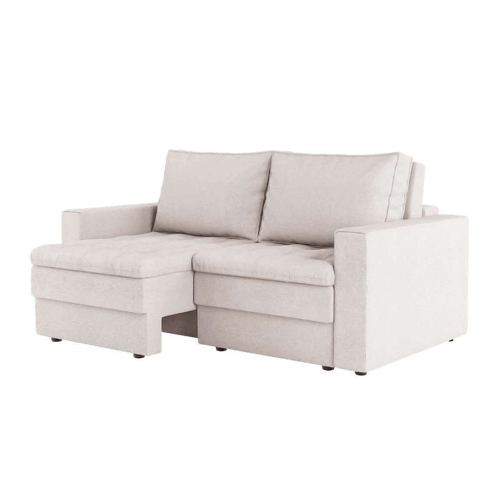 Sofá 3 Lugares Retrátil Berna Linho Cru 180 cm em Promoção | Ofertas na Americanas
