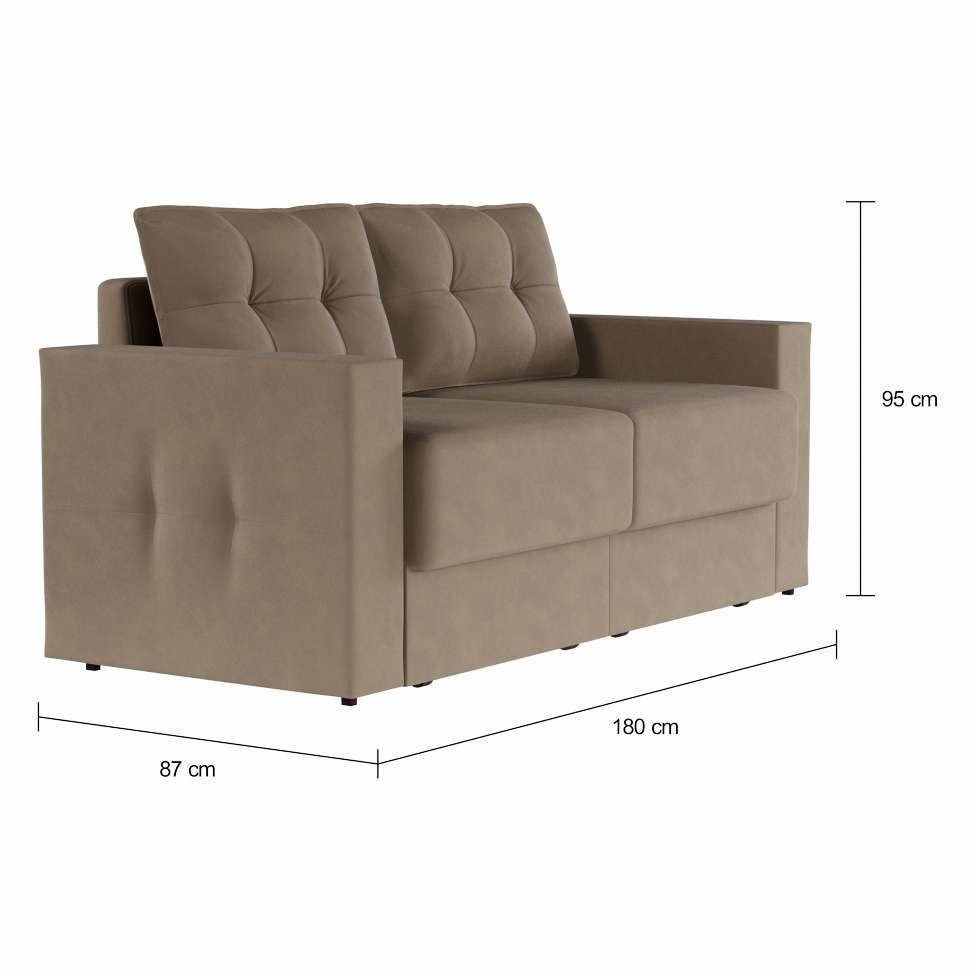 Sofá 3 Lugares Retrátil Munique Suede Bege 180 cm em Promoção | Ofertas na Americanas