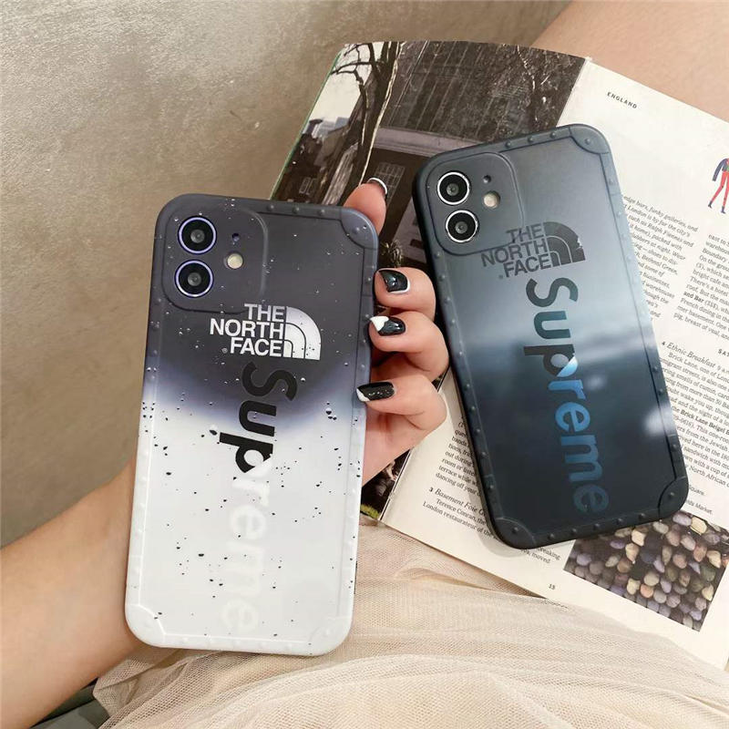 iphone13pro アイフォン13/12ケース シュプリーム ノースフェイス 2022 iphone14pro/12pro max カバー おしゃれ メンズ iphone11/xs/xr ケース supreme north スマホカバー かっこいい