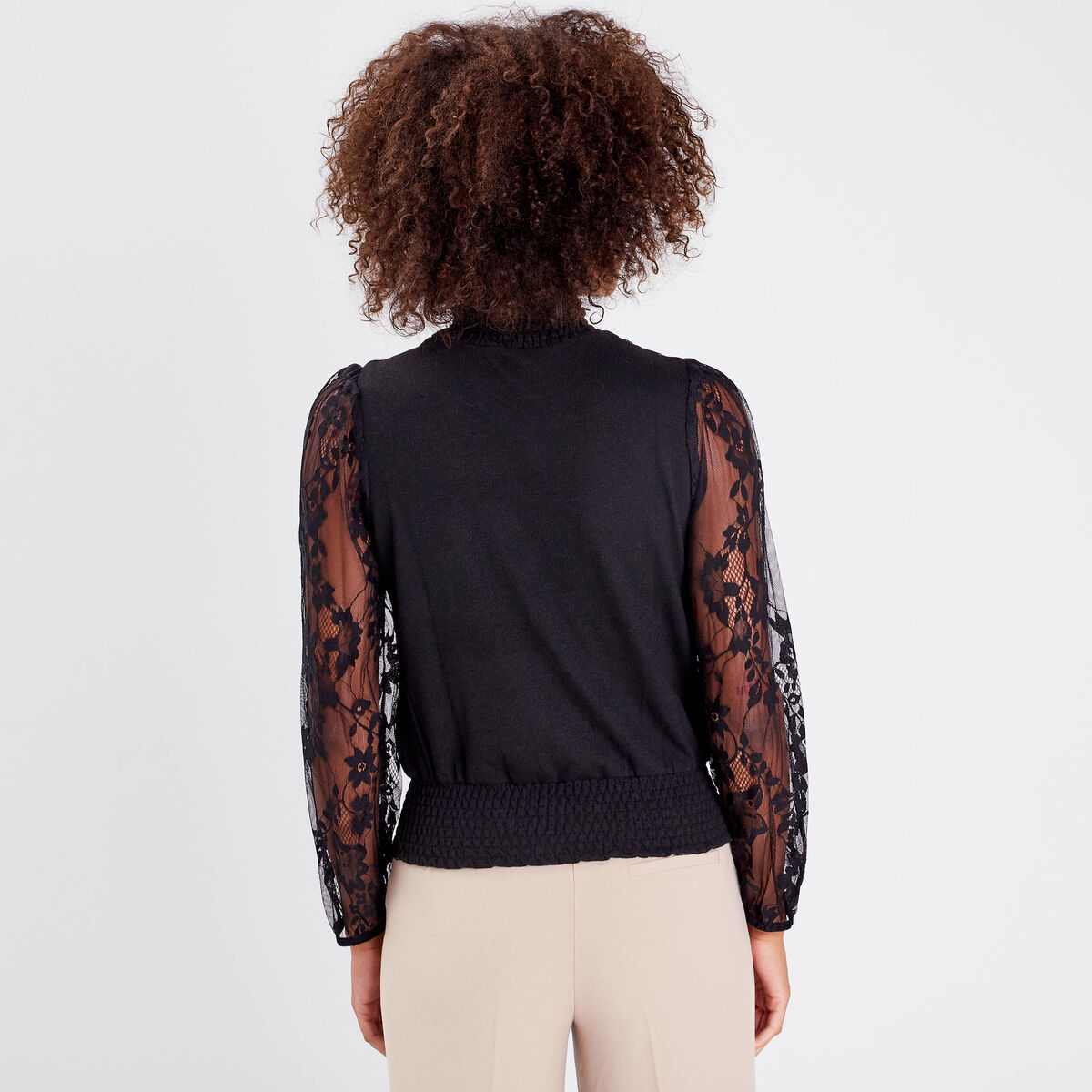 T-shirt manches longues noir femme