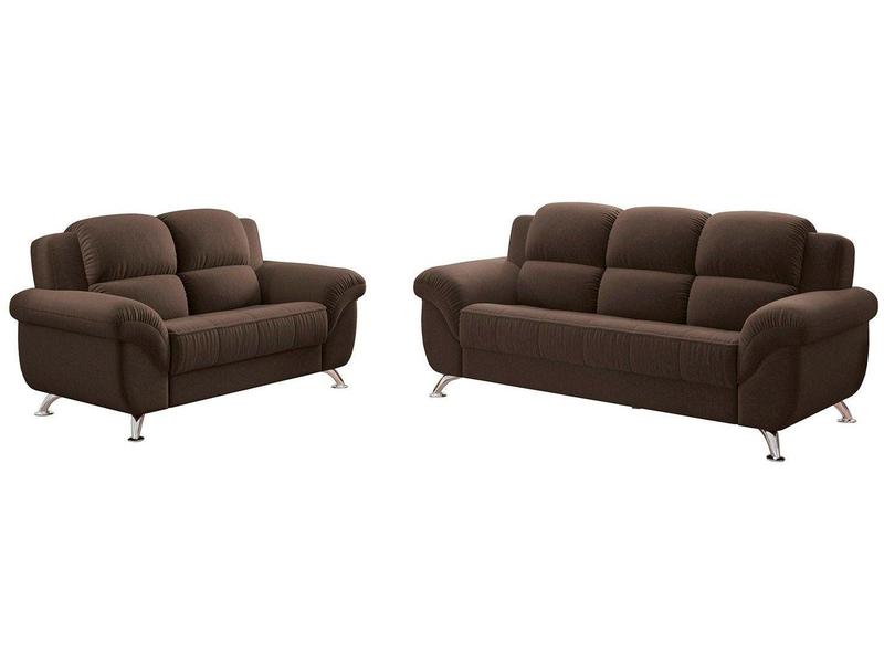 Conjunto de Sofás 2 e 3 Lugares Marselha Linoforte