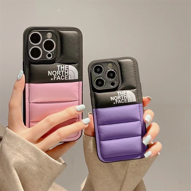 iphone17/16/15proケース ノースフェイス コピー iphone14pro max/13 レザーケース ダウンジャケット風 衝撃に強い north face アイフォンケース12/11 流行り オシャレ