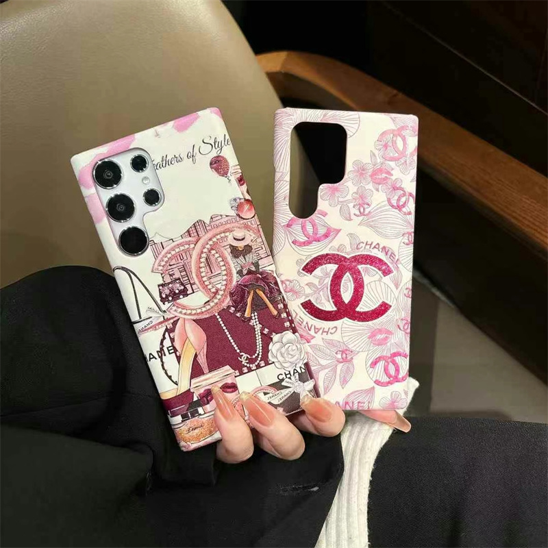 シャネル ギャラクシーケース S25 ブランド chanel galaxy s25+/s24 ケース ANDROIDケース 花柄 galaxy s23/s22 ultra ケース 人気 女子