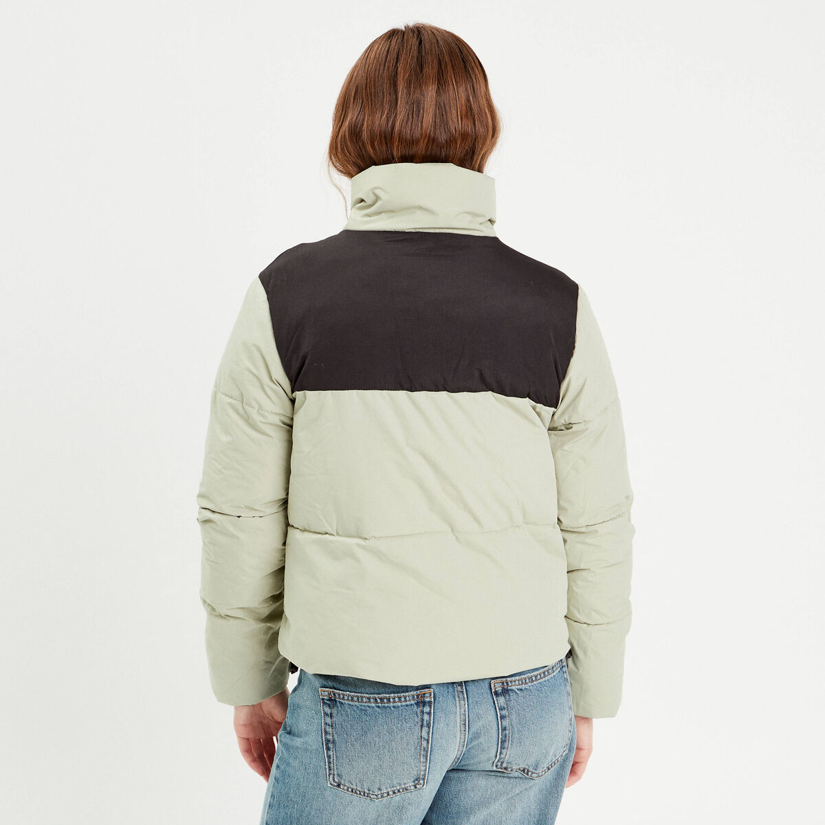 Doudoune vert pastel femme