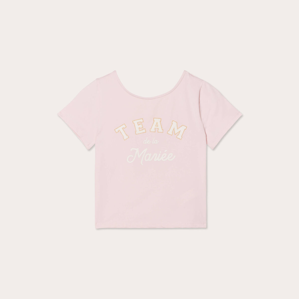 T-shirt manches courtes rose femme