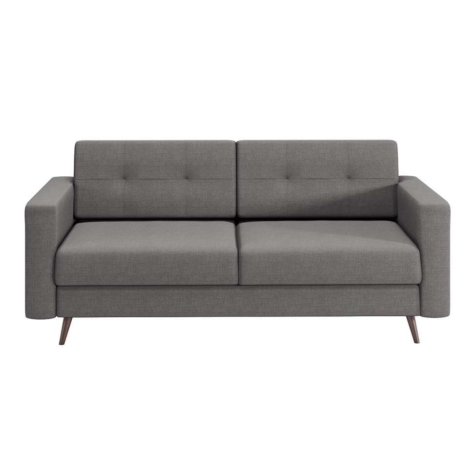 Sofá 2 Lugares Living Pé Palito Linho Cotton Cinza em Promoção | Ofertas na Americanas