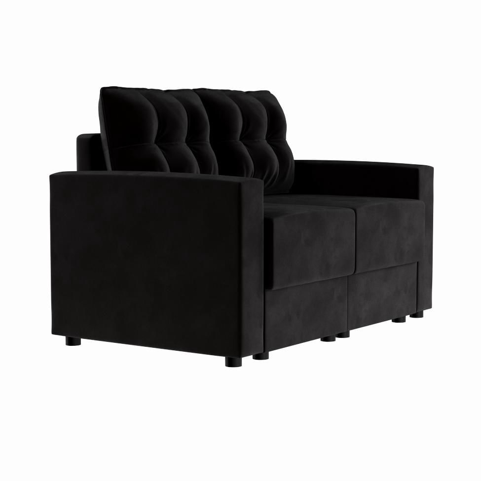 Sofá 2 Lugares Retrátil Fussen Suede Preto 140 cm em Promoção | Ofertas na Americanas