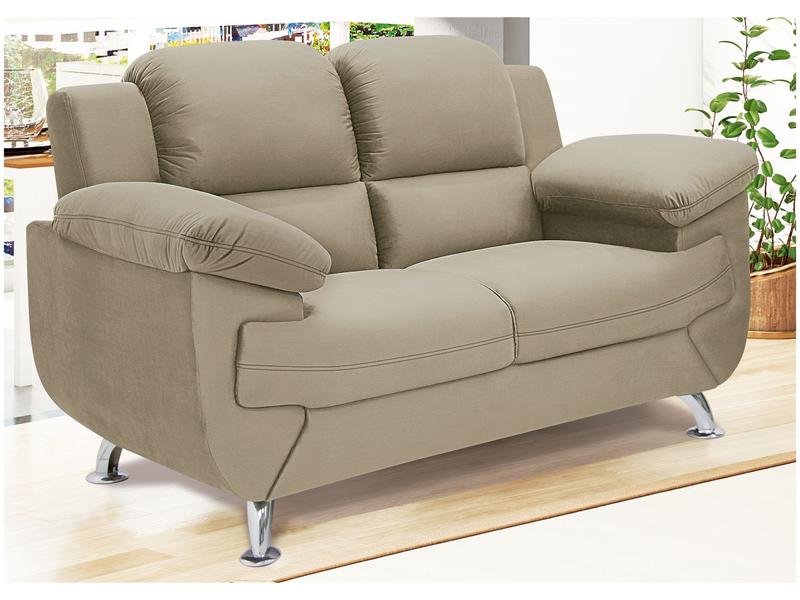 Sofá 2 Lugares Suede Spazium Linoforte