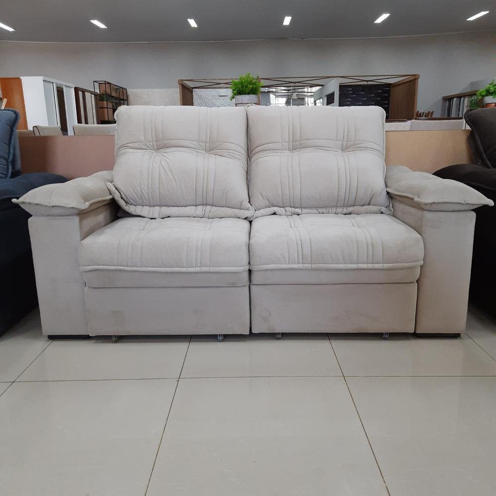 Sofá 2 Lugares 1,80m Retrátil e Reclinável Matteo Bom Pastor