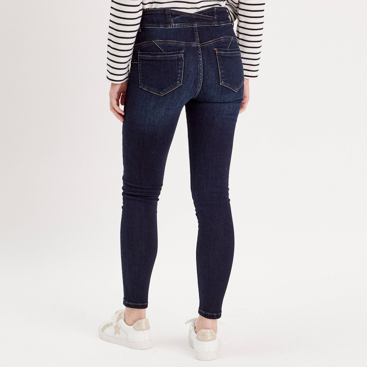 Jeans slim push-up denim brut femme