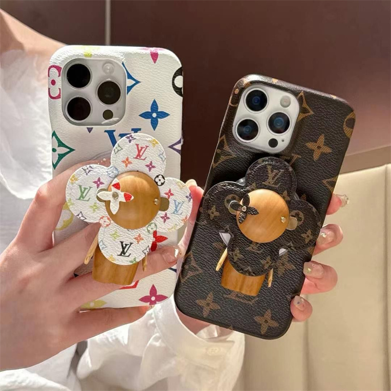 ルイヴィトン iphone17/16proケース magsafe iphone16/15pro max ケース ヴィトン ヴィヴィエンヌ iphoneケース15/14 キャラクター iphone ケース スタンド 付き 人気 女子