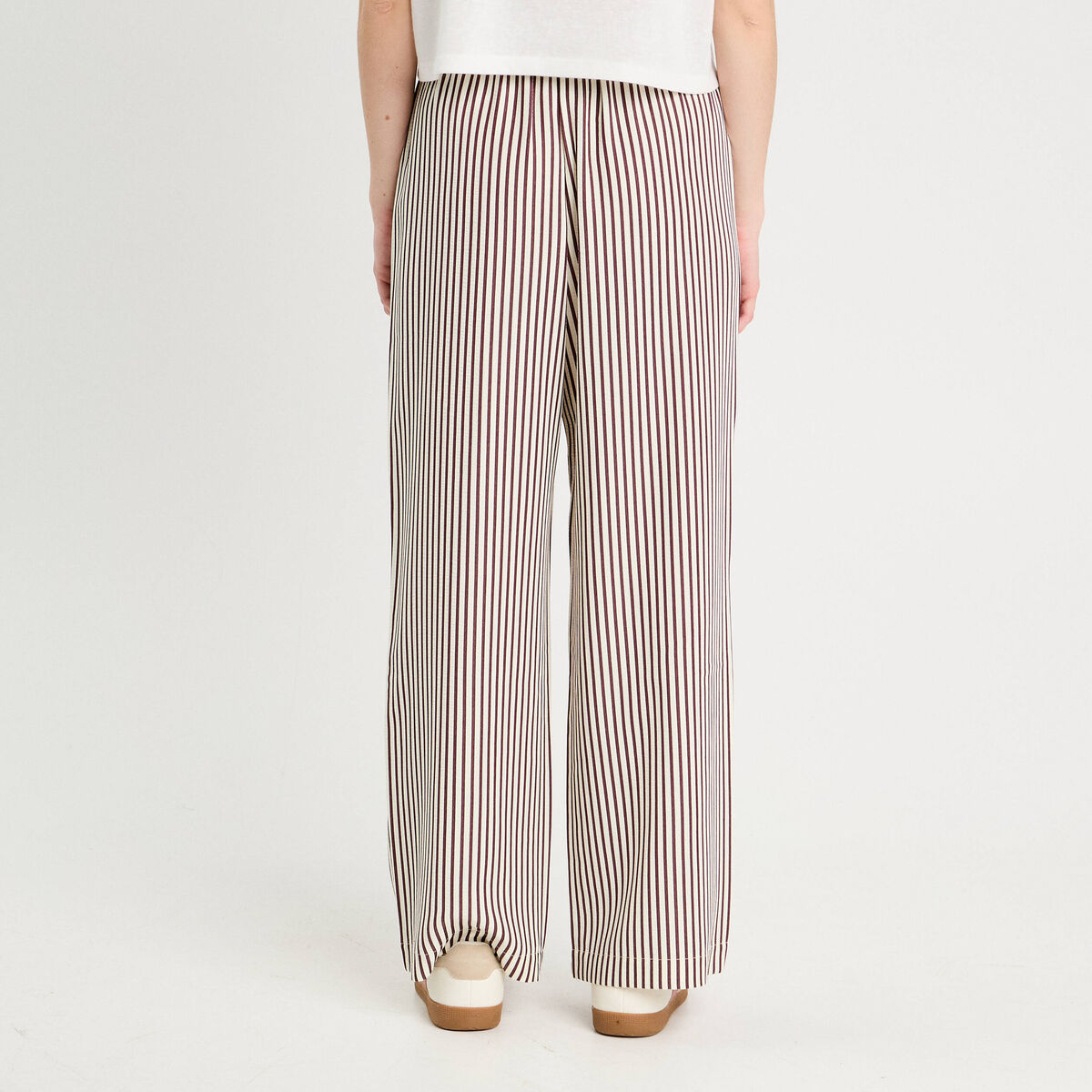 Pantalon large noir femme