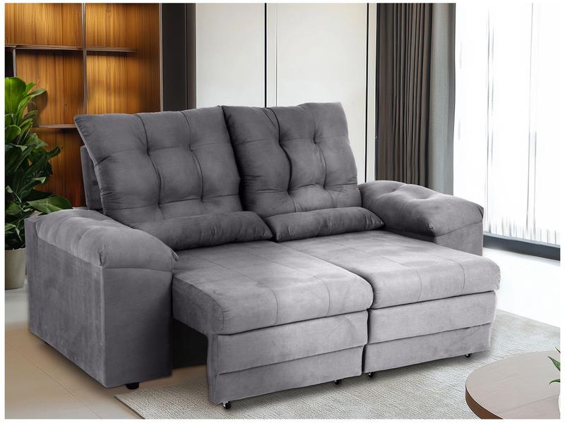 Sofá 2 Lugares Retrátil Reclinável Suede Phormatta Colômbia SMP