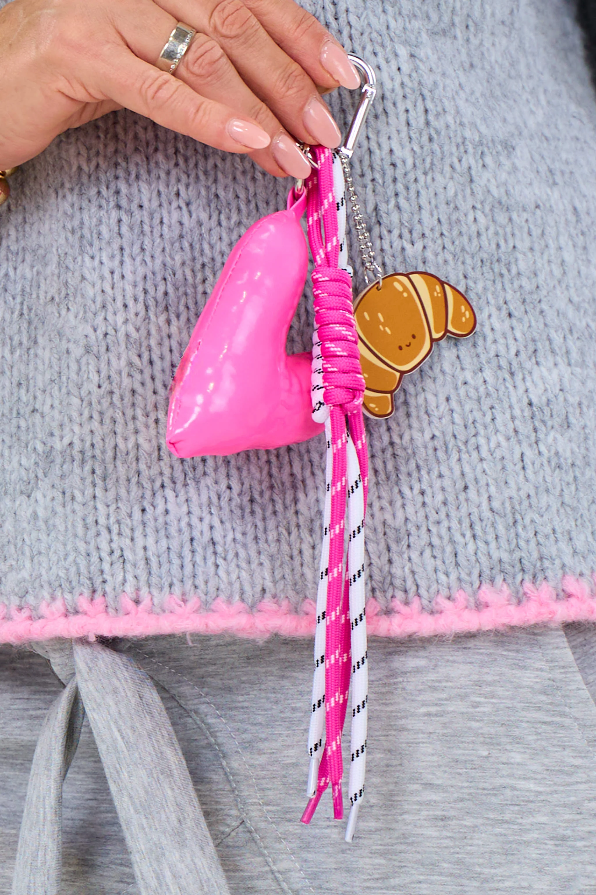 Anhänger HERZ, rosa-pink