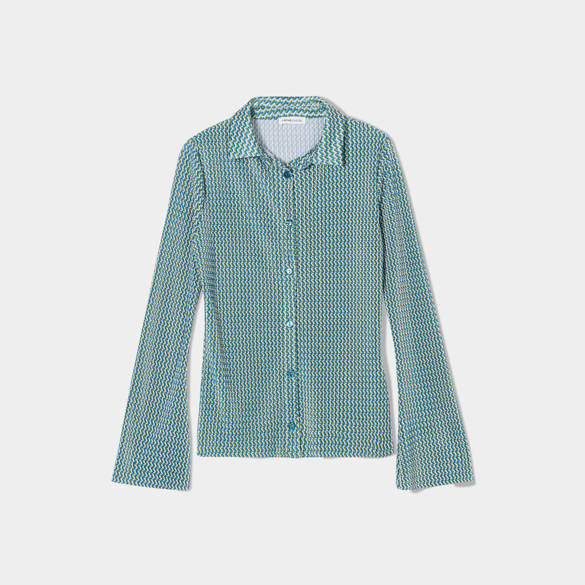 Chemise manches longues blanc femme