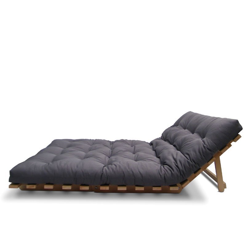 Sofá-cama Futon Slim S 02 Lugares Cor Cinza FUTON BRASIL