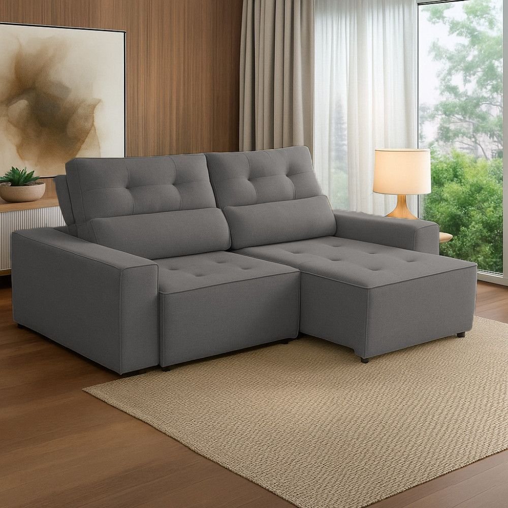 Sofá Price 2 Lugares 1,80m Linho Star Confort