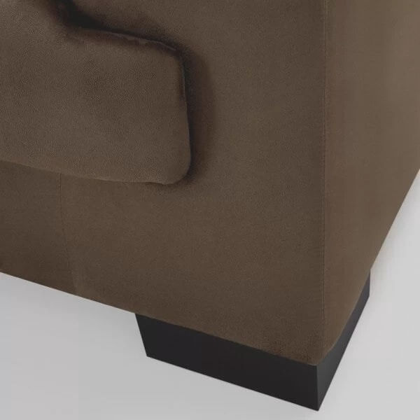 Sofá 2 Lugares Manuela Suede Liso Marrom - Império Estofados em Promoção | Ofertas na Americanas