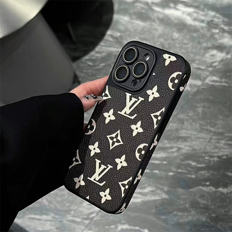 ルイ ヴィトン スマホケース エンボス vuitton 風 iphone17 ケース iphone17pro ケース 新作レザー ブランド iphone16/15/14 ケース メンズ ハイ ブランド スマホケース 「カメラレンズフィルム付き」