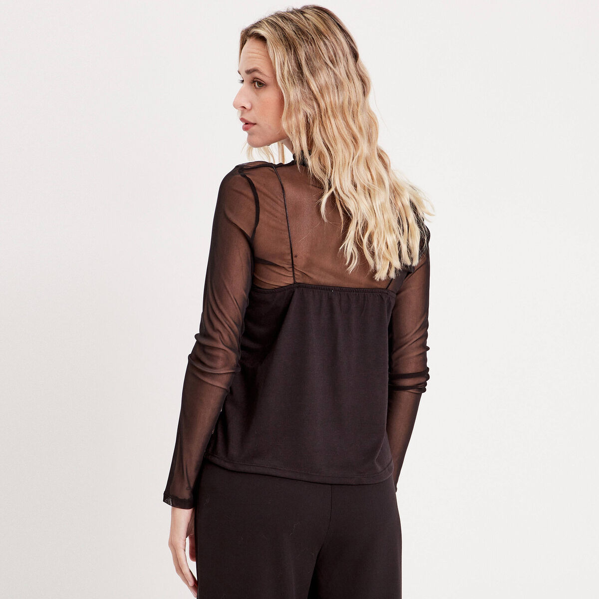 Débardeur bretelles fines noir femme