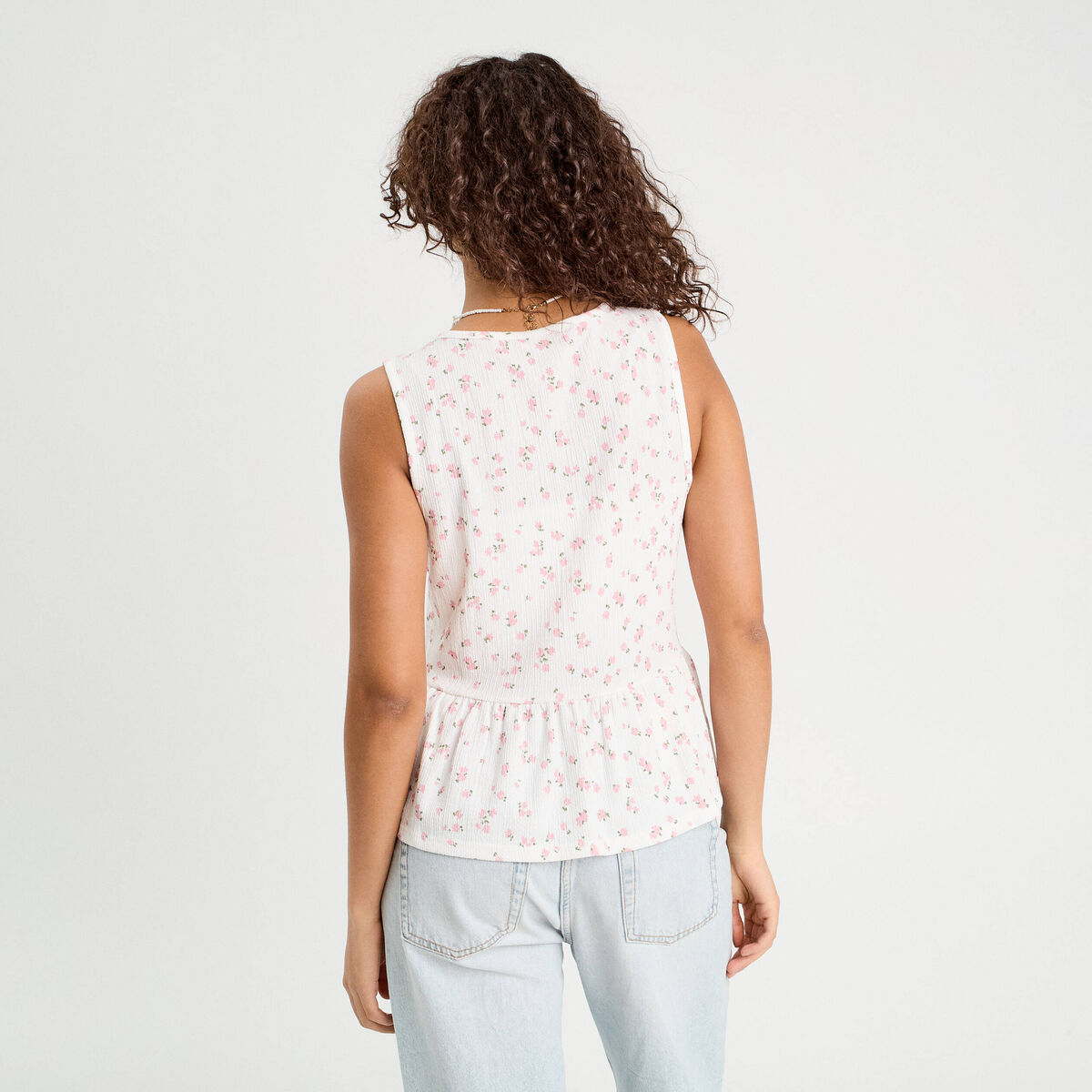 Blouse nouée blanc femme