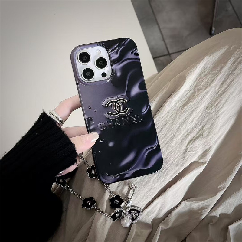 シャネル iphone17 ケース ストラップ 付き アイフォン 16/16プロ ケース ハイ ブランド chanel スマホケース 2025 スマホケース 可愛い ブランド iphone15/15pro ケース 人気 女子