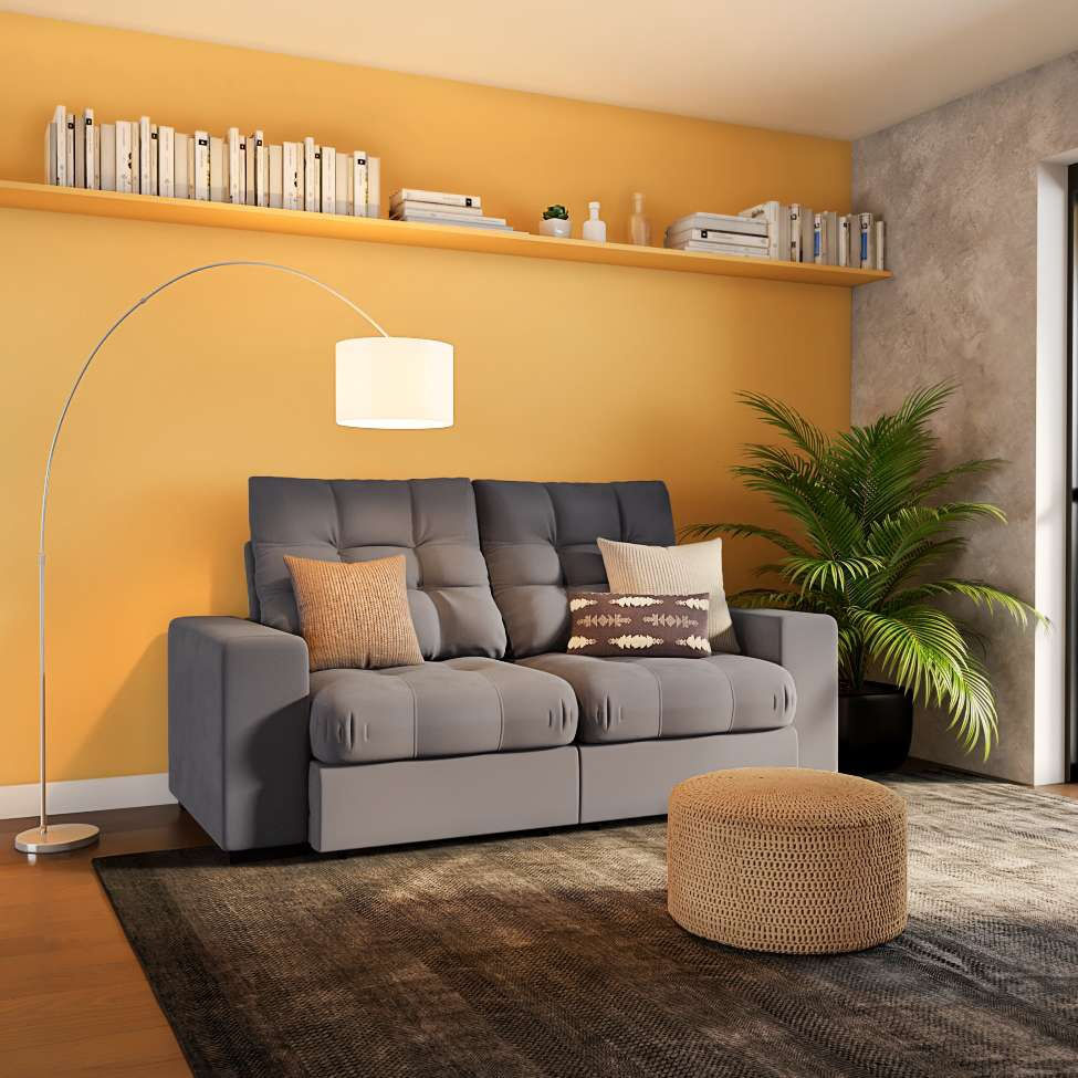 Sofá 3 Lugares Retrátil e Reclinável Nice Suede Grafite em Promoção | Ofertas na Americanas