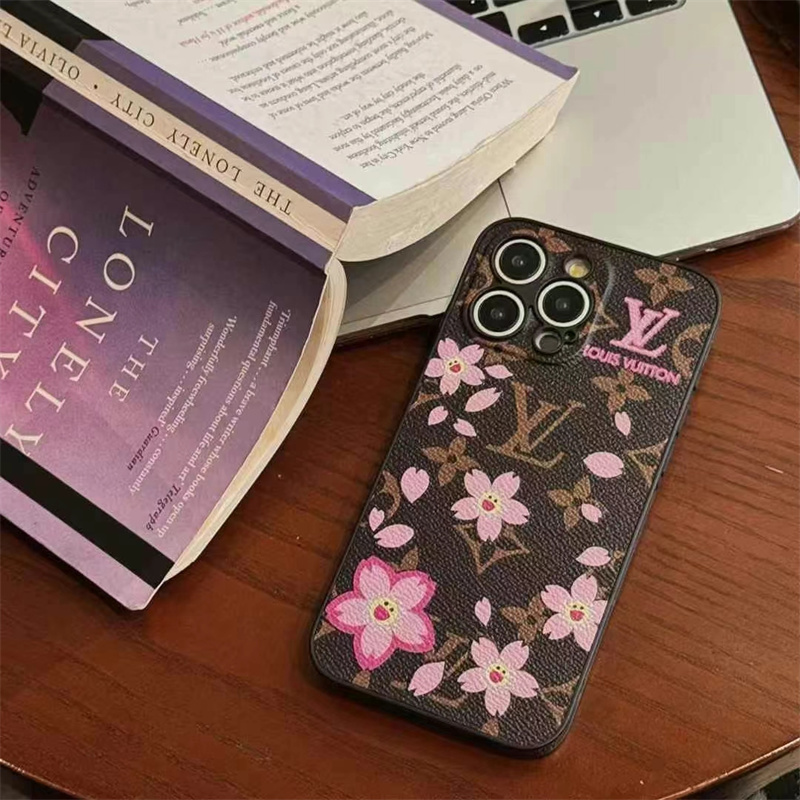 ルイ ヴィトン スマホケース ブランド iphone16/16promaxケース ハイ ブランド vuitton 携帯カバー 桜 iphone15/14pro ケース ブランド 可愛い iphone ケース
