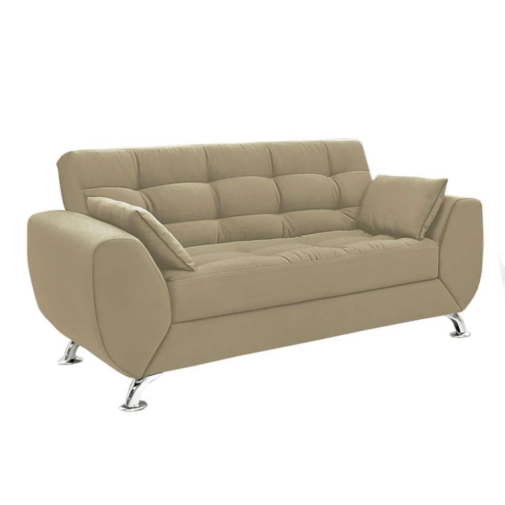 Sofá 2 Lugares Larissa I Suede Bege