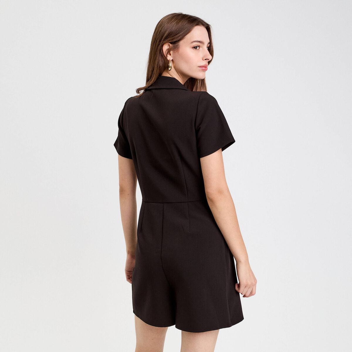 Combishort taille standard noir femme