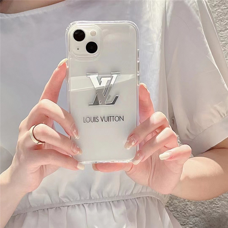 ルイヴィトン iphone13pro/13 クリアケース 人気 lvロゴ iphone12pro max/12pro ケース サイドカラー カップル iphone11/10r/xs max ケース 透明 頑丈