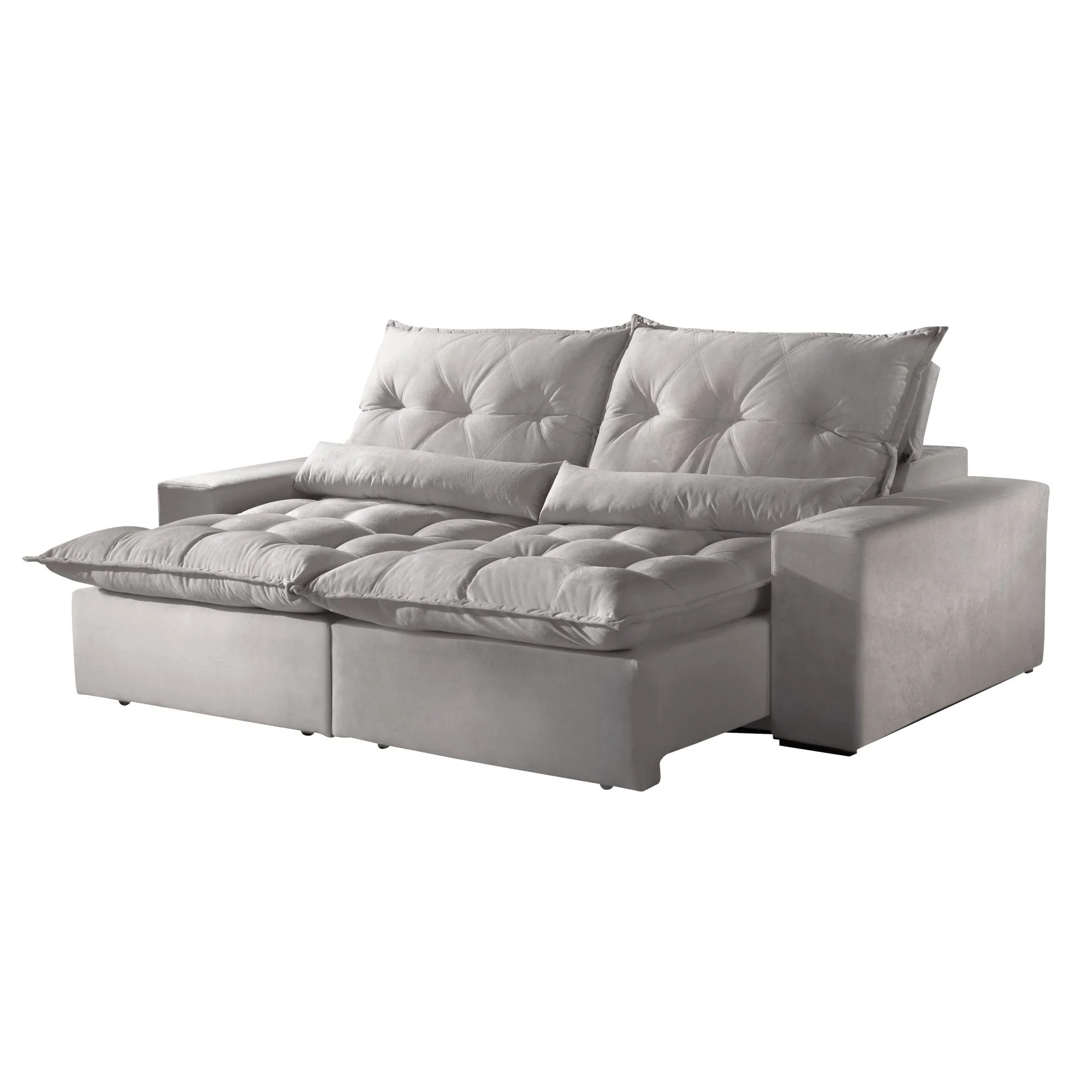 Sofá Retrátil e Reclinável 3 Lugares 210cm Avalon Super Pillow