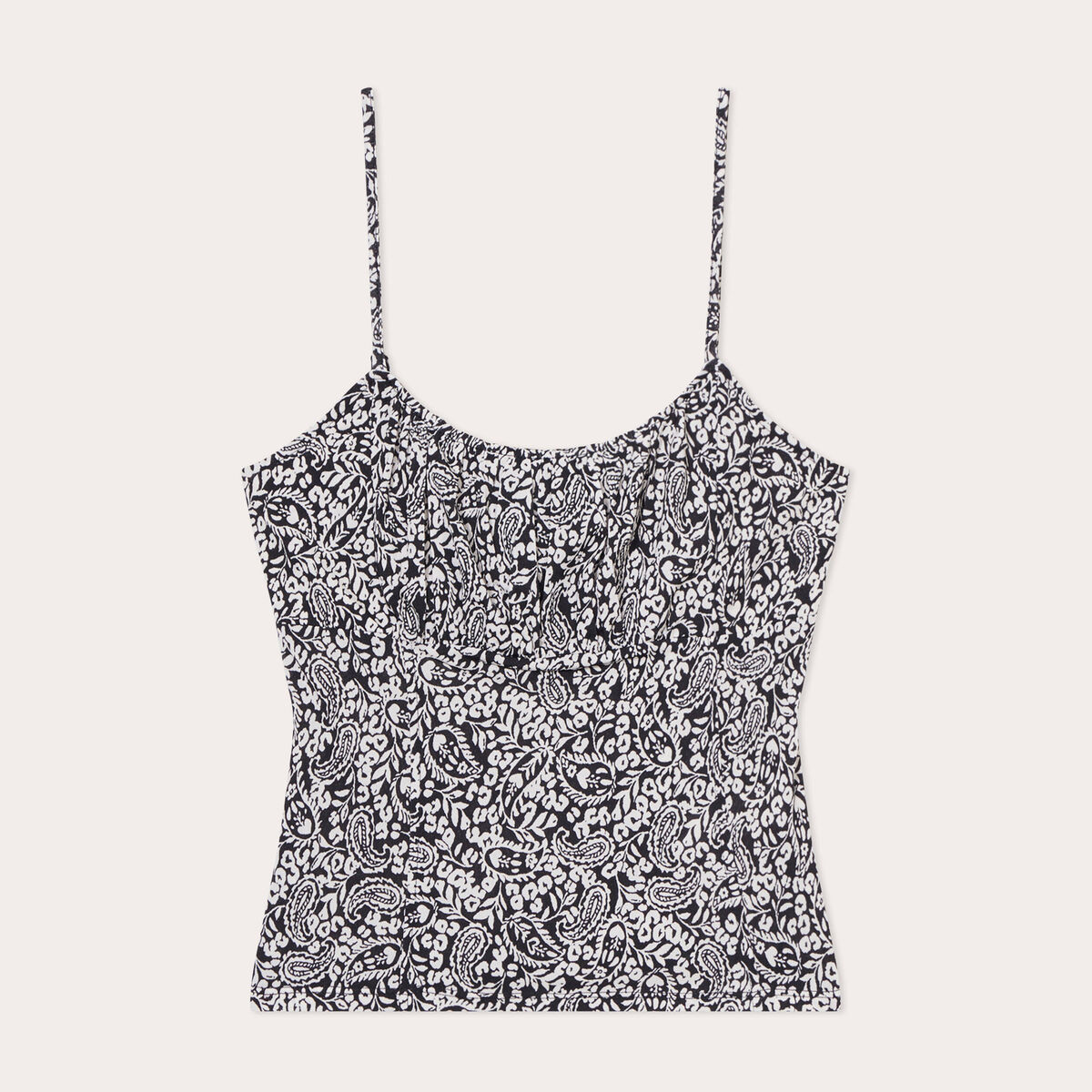 Débardeur bretelles fines noir femme