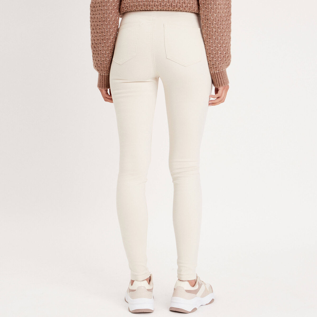 Jeans thermique skinny sable femme