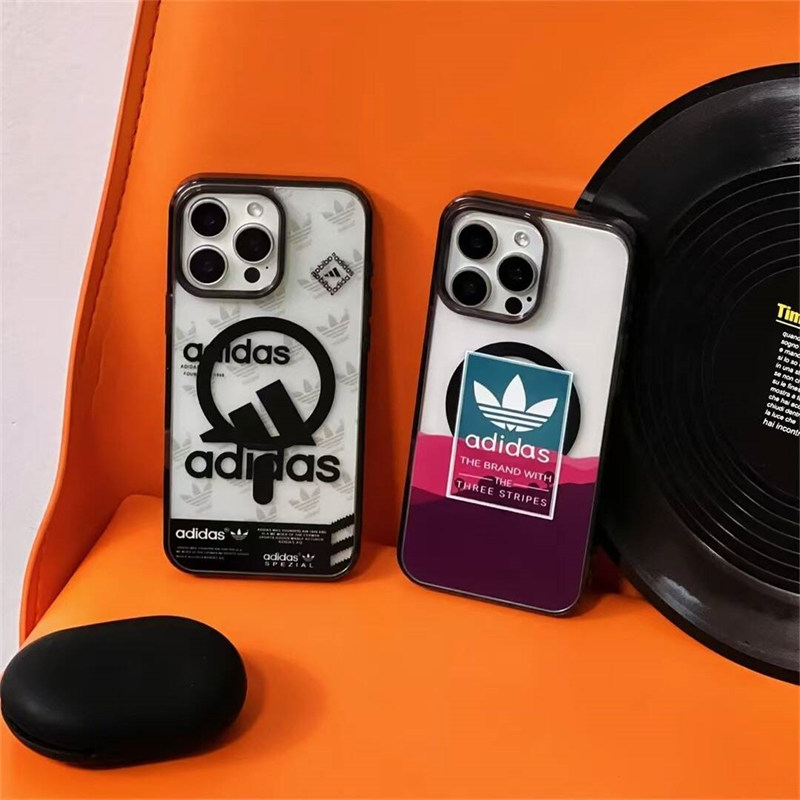 adidas パロディ iphone16/15/15pro ケース アディダス iphone14pro max/13pro カバー カップル ブランド iphone12/12プロ ケース おしゃれ かわいい